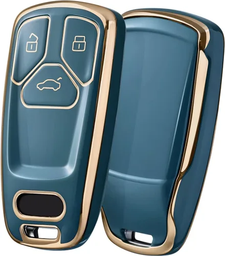 Vista 16 de ELOHEI Funda para Llavero de Audi, Cubierta de TPU Suave Premium con Protección Completa de 360 Grados, Accesorios de Estuche para Llave Compatible