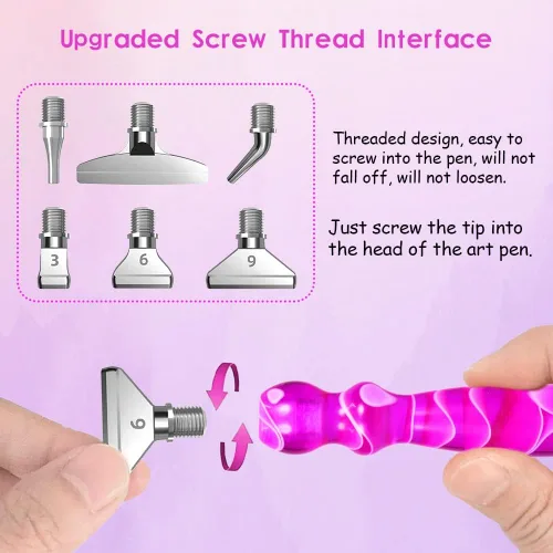 Vista 3 de Praise V Do Kit de bolígrafo de pintura de diamante, accesorios de herramienta, lápiz capacitivo, taladro para adultos con colocadores de metal