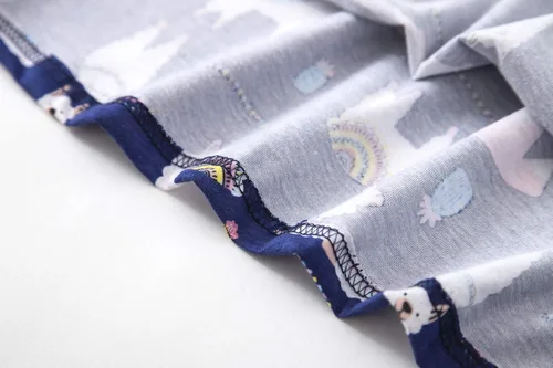 Vista 4 de CHUNG Camisón de algodón para mujer, con estampado casual hasta la rodilla, camisa de manga corta