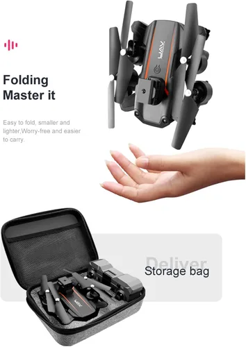 Vista 8 de Drone GPS plegable con cámara 4K UHD para adultos, cuadricóptero con motor sin escobillas, retorno automático a casa, sígueme, 20 minutos de tiempo