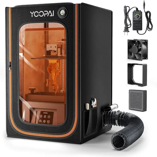 Vista 8 de Cubierta de resina para impresora 3D con ventilación, cubierta de tienda ventilada para impresora 3D, elimina olores, a prueba de polvo, aísla