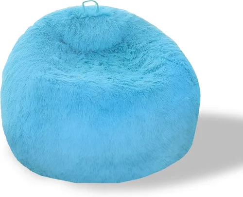 Vista 28 de BCU Funda para Silla Puf Ultra Suave Esponjosa de Piel Sintética Falsa Funda para Puf de Felpa Funda para Sillas de Sala de Estar para Adultos
