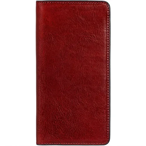 Vista 11 de Time Resistance Cartera Larga de Cuero - Cartera de Traje - Cartera de Cuero Bifold para Hombres - Cartera de Chequera - Cartera Alta para Tarjetas