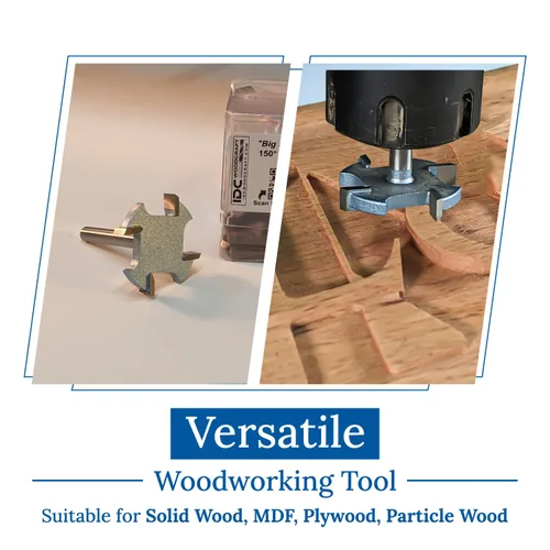 Vista 5 de Broca de enrutador CNC de superficie de 1.5 pulgadas para tablero de alerón, aplanamiento de losa, superficie de madera, tablero de basura