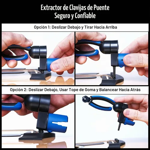 Vista 4 de MusicNomad Kit de herramientas para cambiar cuerdas de guitarra de 6 piezas con enrollador, cortador, extractor, Tune-It, llave hexagonal