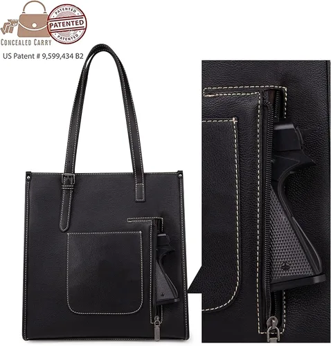 Vista 5 de Wrangler Aztec - Bolso de hombro abierto de lona con bolsa cruzada