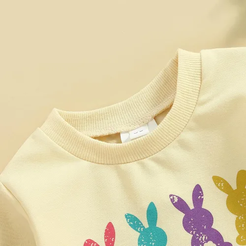 Vista 235 de Traje de San Valentín para bebé, niña, niño, traje de San Valentín, sudadera de manga larga con estampado de corazón