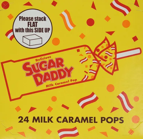 Vista 2 de Charms Sugar Daddy LolliPops de caramelo de leche [caja de 24]