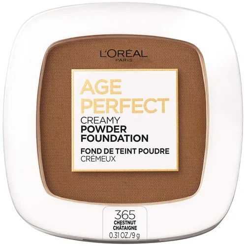 Vista 14 de L'Oreal Paris Age Perfect - Base de maquillaje en polvo cremosa compacta, 320 beige cálido, 0.31 onzas