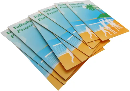 Vista 3 de Westmon Works Paquete de 10 tarjetas de oración de voleibol para jugadores hechas en Estados Unidos