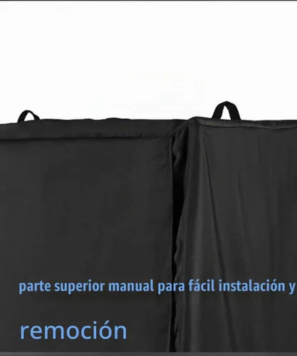 Vista 6 de Funda universal para jaula de pájaros, color negro, para buenas