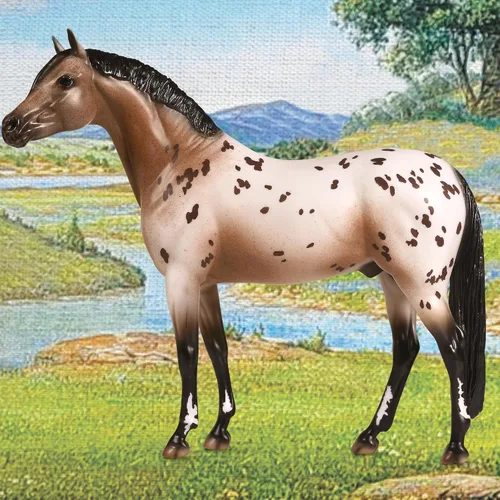 Vista 3 de Breyer Horses Traditional Series Mezclador Orren Club Pony of the Americas Figura de caballo 11.5 pulgadas de largo x 8.5 pulgadas de alto