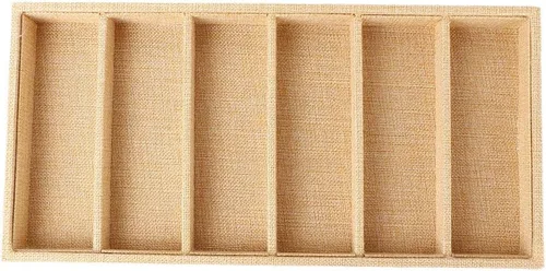 Vista 7 de Jopwkuin sunglass storage cvenient 38×19×4 6 grids sunglasses display box jewelery display organizer tray