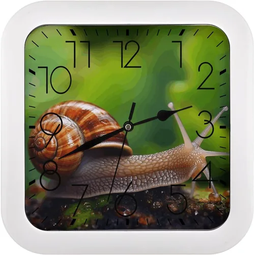 Vista 12 de 10" Square Modern Wall Clock,Different Heart Patterns Print Kitchen Clocks Wall Battery Operated,Silent Non Ticking Unique Funny Cute Wall Clock for