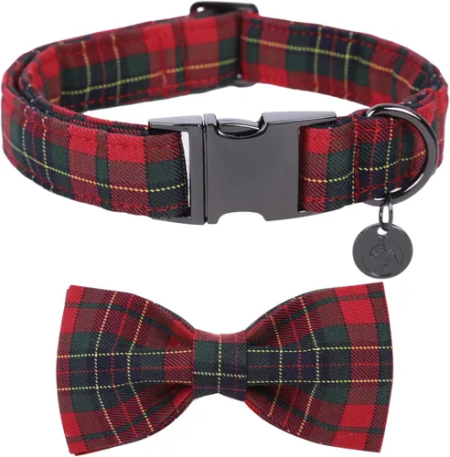 Vista 28 de DOGWONG - Collar de Acción de Gracias con Bellota y Flor para Perro, Collar de Perro de Pavo Otoñal, Collar de Calabaza de Algodón Suave y Duradero