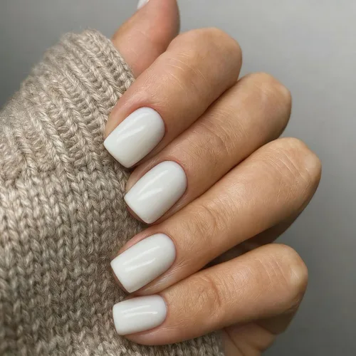 Vista 32 de 48 piezas de uñas postizas a presión color burdeos, uñas falsas en forma de almendra, pegamento para uñas, uñas de longitud media
