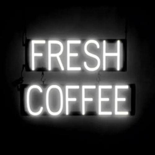 Vista 21 de SpellBrite Letrero de té Aspecto de letrero de té neón, luz LED azul, 13.1 x 6.3 pulgadas Ultra-Bright Click-Together Signage for Cafes, with