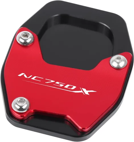 Vista 4 de SCUUBE Para Honda NC750X 2021-2023 NC750 X motocicleta CNC pie lateral soporte ampliador placa soporte placa ampliadora almohadilla lateral Negro