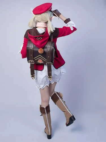 Vista 3 de Cosfun Genshin Impact Venti Keqing Mona Lisa Albedo Ganyu - Disfraz de cosplay de múltiples funciones Jacquard Upgrade Ver.