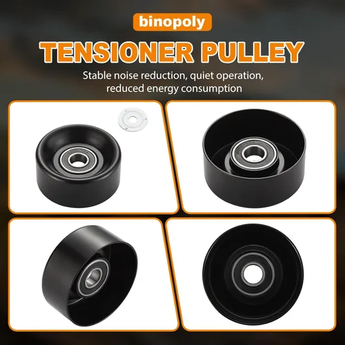 Vista 5 de binopoly 38022 - Polea tensora de correa para Ford Mustang Bronco E Series 1987-2004 Van Excursion Expedition Lobo E450 F450 F550 Lincoln Navigator