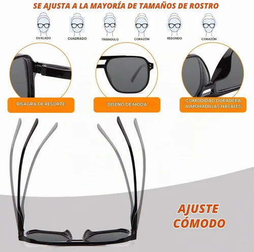 Vista 4 de JO Progressive Multifocus Reading Glasses Men Women - No Line Progressive Reader Half-Rim for Mid-Near Gafas de sol monofocales negras-tortuga