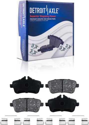 Vista 105 de Detroit Axle - Pastillas de freno traseras para Toyota Prius 2012-2015 Prius Plug-In 2017-2018 Corolla iM 2016 Sion iM 2011-2017 Lexus CT200h