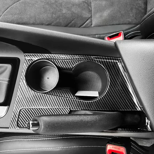 Vista 4 de Patrón ABS Soporte de Taza de Agua de Freno de Mano de Automóvil Botón del Motor Cambio de Marchas Panel de Control de Aire Cubierta Protectora