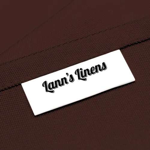 Vista 5 de Lann's Linens - Mantel rectangular de tela de poliéster de primera calidad para bodas, banquetes y restaurantes Chocolate