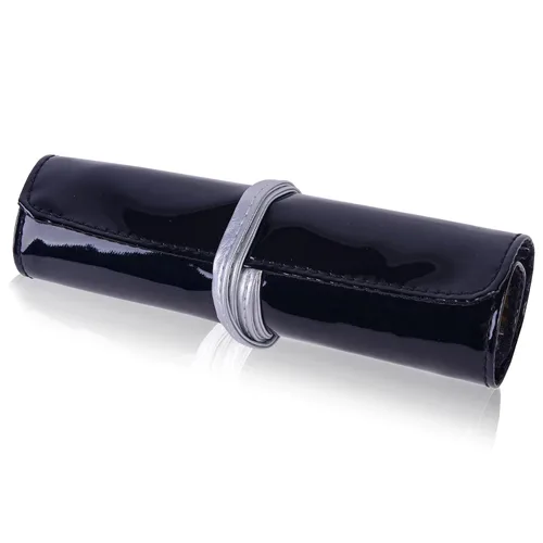 Vista 8 de SHANY LUNA - 6 brochas de maquillaje veganas de viaje de doble cara con 12 lados de cerdas únicos, bolsa de almacenamiento de cepillos, cepillo