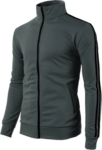 Vista 2 de H2H Chaqueta ligera con cremallera y manga larga para hombre