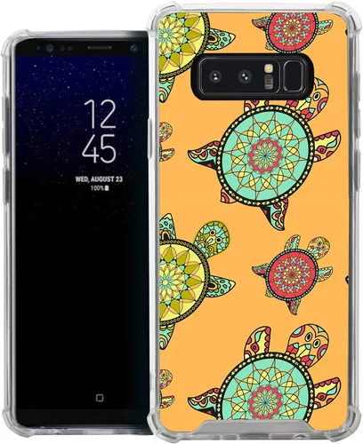 Vista 26 de CasesOnDeck Funda compatible con [Samsung Galaxy Note 8] Note 8, funda delgada y transparente de poliuretano termoplástico flexible con protección