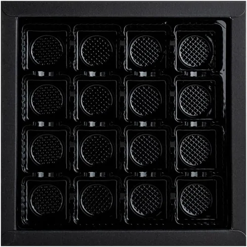 Vista 10 de Restaurantware Sweet Vision Cajas cuadradas de dulces de 9.1 x 9.1 x 1.6 pulgadas, 100 cajas de regalo desechables para panadería, 16 compartimentos