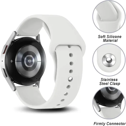 Vista 2 de Paquete de 3 correas para Samsung Galaxy Watch 6/6 Classic Band 1.575 in 1.732 in 1.693 in 1.850 in, Galaxy Watch 5/5 Pro/Galaxy Watch 4, correa