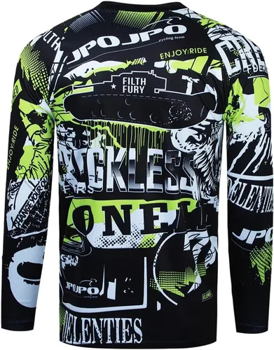 Vista 3 de Ciclismo Jersey Hombres MTB Motocross Gear Downhill Racing Shirt Mountain Bike Wear