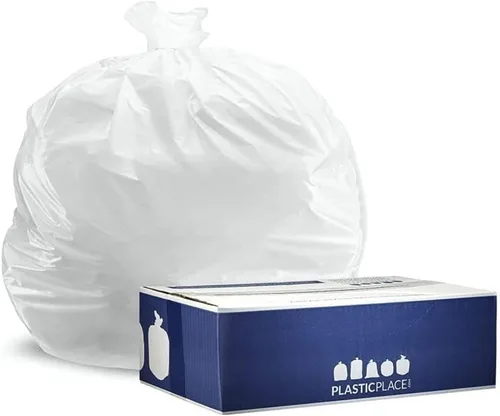 Vista 6 de Bolsas de basura 33 x 39 33 Gal transparente de 100/bolsas de 0.03 onzas líquidas