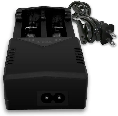Vista 4 de Cargador inteligente de batería de litio dual, carga rápida de iones de litio EcoGear FX - Carga rápidamente 18650, 14500, AAA, AA y la mayoría