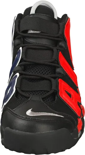 Vista 3 de Nike Air More Uptempo tenis de piel blancasnegras para hombre
