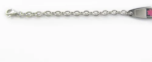 Vista 2 de Custom Medical Alert Bracelet with Engraving 316L Steel