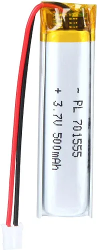 Vista 27 de Batería de 3.7V 200mAh 502025 Li-ion Li-Po recargable de iones de litio con conector de paso de 2P PH 0.079 in
