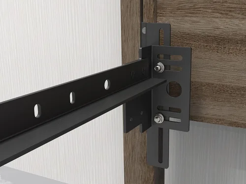 Vista 4 de Juego de soportes de extensión para pie de cama - Kit de accesorios - Apto para camas twin, full, queen o king