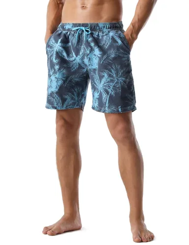 Vista 4 de Nonwe Traje de baño para hombre, de secado rápido, retro, suave, lavado con cordón