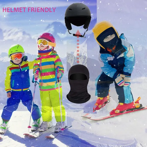 Vista 8 de Maoko Kids Thin Hood Balaclava,Ski Face Mask Balaclava for Child (Multiple Colors)