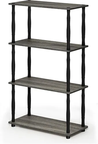 Vista 86 de Furinno Turn-N-Tube Organizador de encimera de cocina, estante organizador de encimera de esquina de 2 niveles, estante esquinero, para cocina