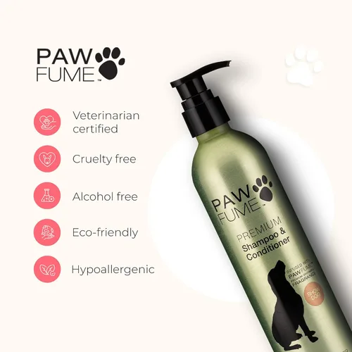 Vista 4 de Pawfume Champú y acondicionador para perros, champú hipoalergénico para perros malolientes, los mejores champús y acondicionadores para perros
