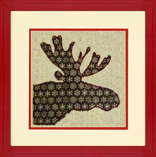Vista 2 de Dimensions Needlecrafts Apliques de tela de alce, 8 x 8 pulgadas