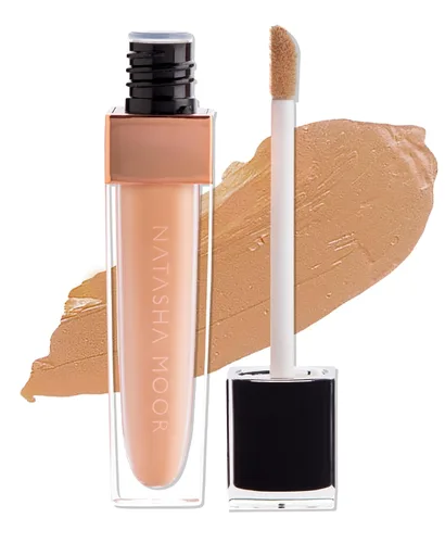 Vista 12 de NATASHA MOOR: Liquid Magic Corrector – Máxima cobertura para ojeras – Larga duración, resistente al agua, vitamina E, libre de crueldad – Adecuado