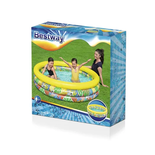 Vista 7 de Piscina Hinchable para Niños Bestway 168 x 38 cm
