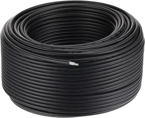 Vista 10 de MECCANIXITY Cable de panel solar de 164 pies 10AWG 6mm2, extensión de cable solar estañado, alambre de cobre negro, para RV, barco, panel solar
