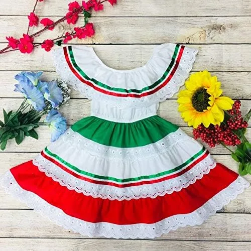 Vista 2 de Unik Cinco De Mayo Fiesta - Vestido para niña talla 2-14