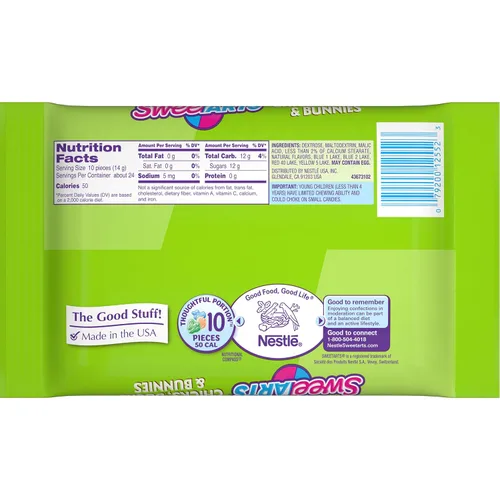 Vista 3 de SweeTarts Pollitos, patos y conejitos, 12 oz